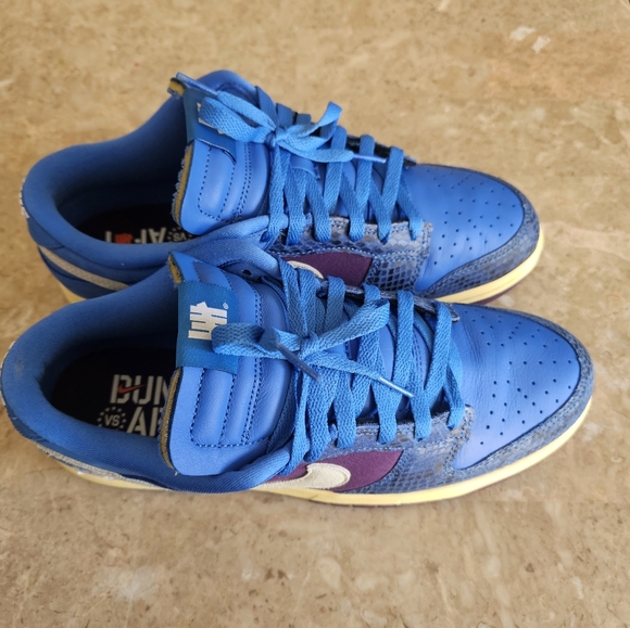 Nike Dunk Low Undefeated 5 On It Vs AF1 Blue-purple #DH6508-400 Men Size 10 - Picture 11 of 11